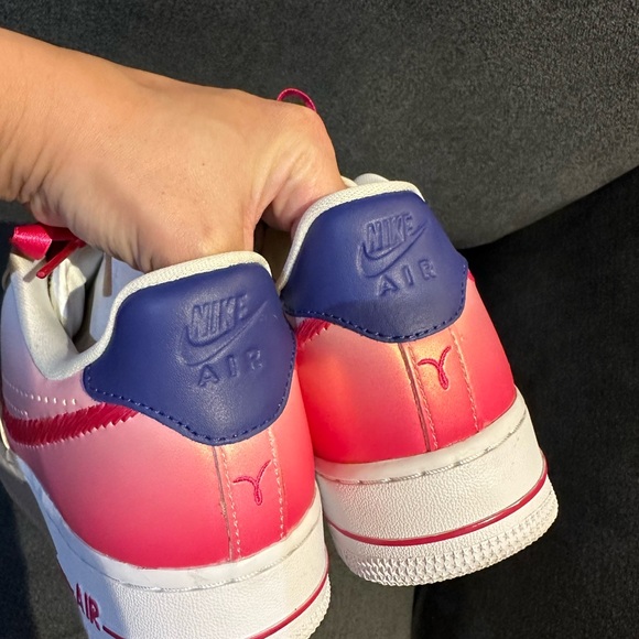 Kay Yow Nike Air Force 1 low cancer fund Pink foam, regency violet Sneakers - Picture 6 of 11